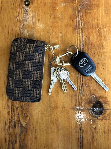 louis vuitton keyrings|Louis Vuitton key case wallet.